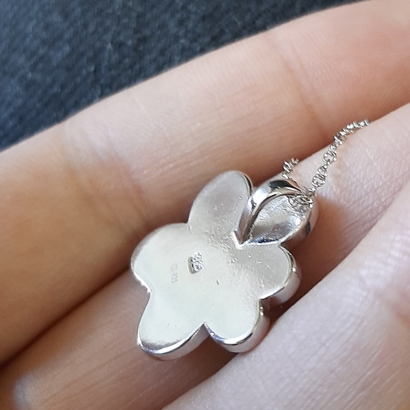 Opal Paw Necklace + Earrings Silver Set - Picture 7 of 12